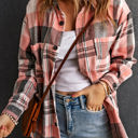 Small Pink Plaid Button Up Patch Pocket Shirt